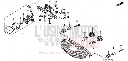 FEU ARRIERE VTR1000F1 de 2001